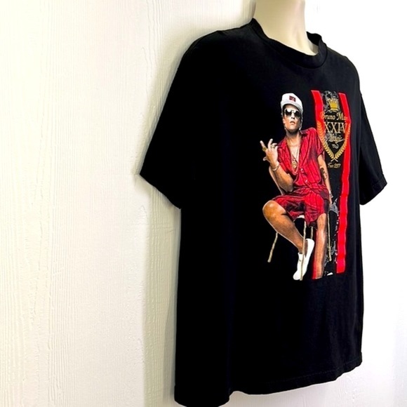 Alstyle Classic - Bruno Mars XXIV Magic Tour 2017 Graphic Short Sleeve Shirt XL - Picture 4 of 9